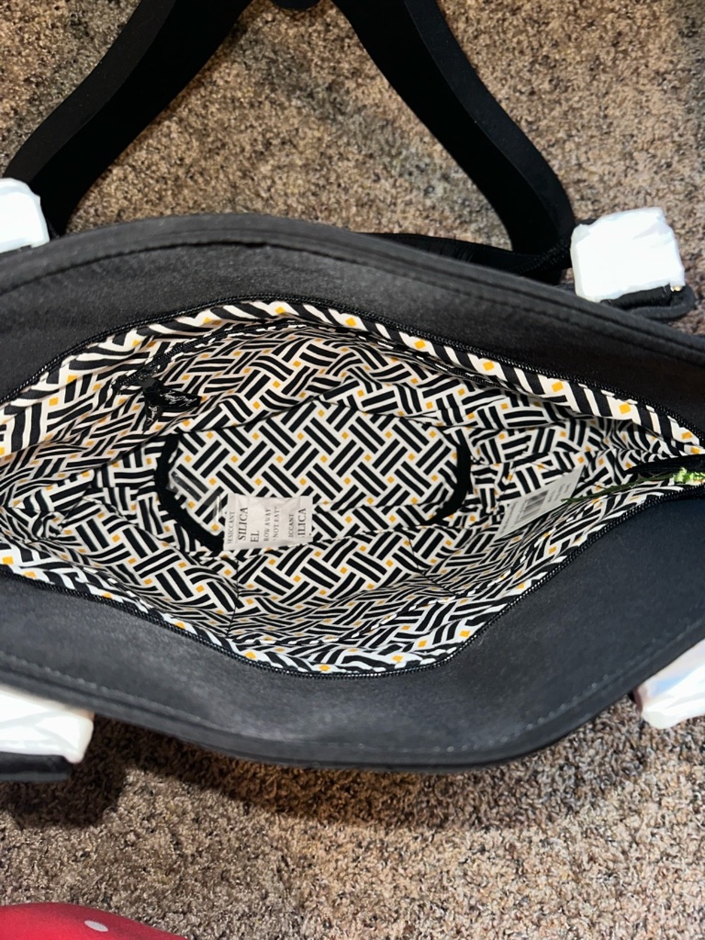 Vera Bradley Black Quilted Tote Bag - Picture 2 of 3